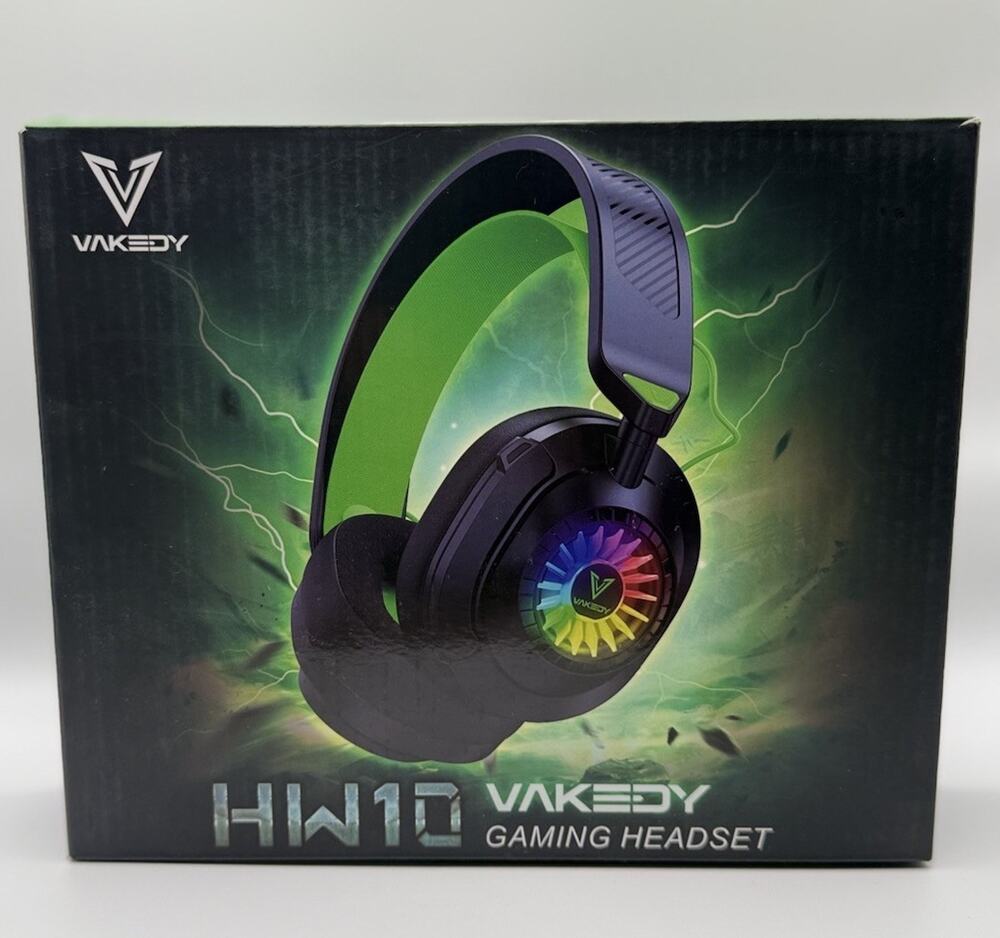 Vakedy HW10 Wireless Gaming Headset for PS5, PS4, PC, Switch, Mac, Bluetooth